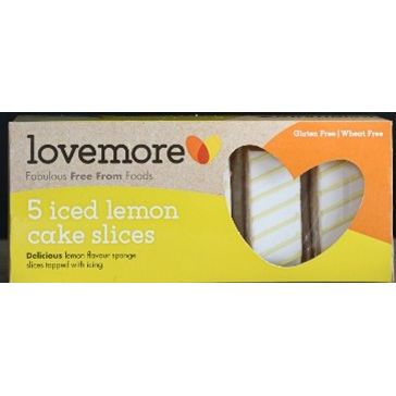 LOVEMORE 5 Iced lemon cake slices