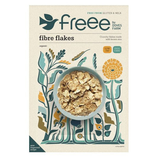 DOVES CEREALS Gluten Free Fibre Flakes                   Size - 5x375g