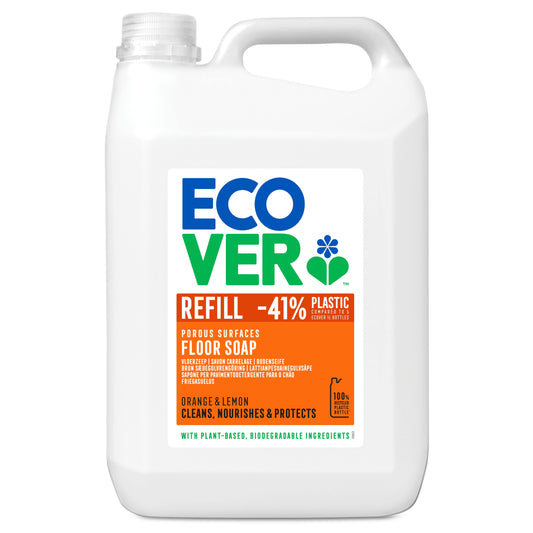 ECOVER CLEANING Floor Cleaner Linseed Oil          Size - 1x5Ltr
