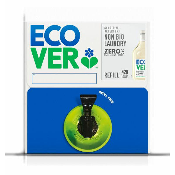 ECOVER REFILLS Zero Laundry Fragrance Free 428w   Size - 1x15Ltr