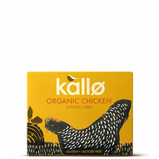KALLO Org Chicken Stock Cubes            Size - 15x6x11g