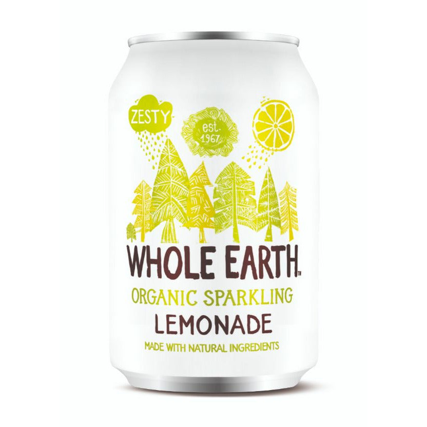 WHOLE EARTH Org Real Lemonade Drink Cans       Size - 24x330ml
