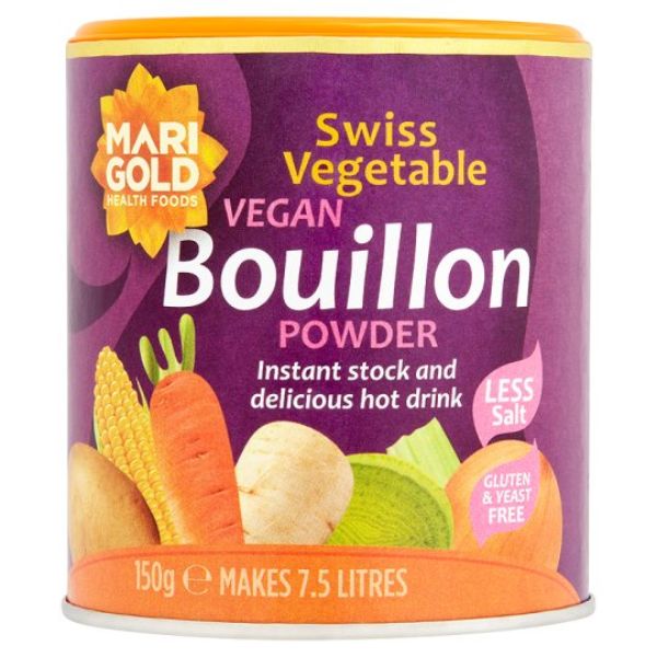 MARIGOLD Swiss Vegan Bouillon Reduced Salt  Size - 6x150g