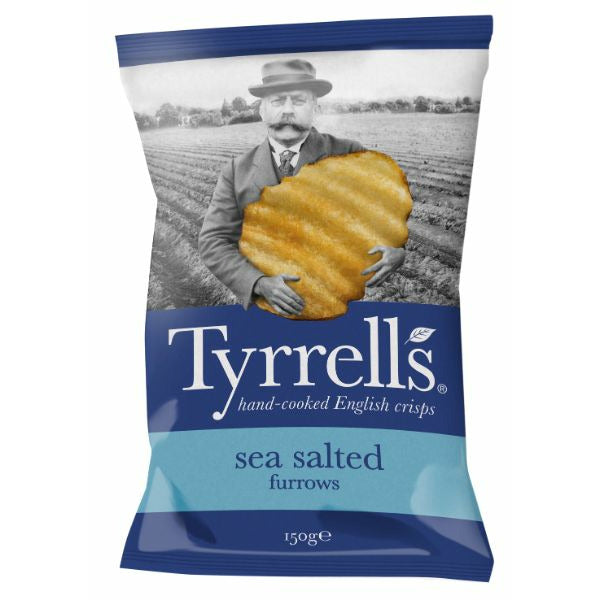 TYRRELLS FURROWS Sea Salt & Vinegar Furrow          Size - 8x150g