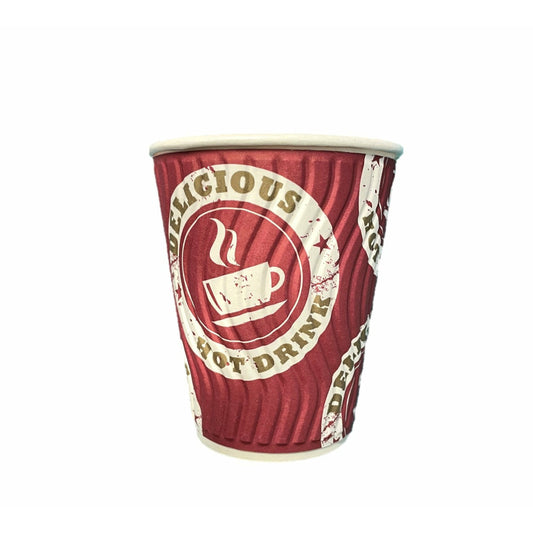 CADW CATERING Double Wall 9oz Red Bean Paper Cup Size - 1x700's