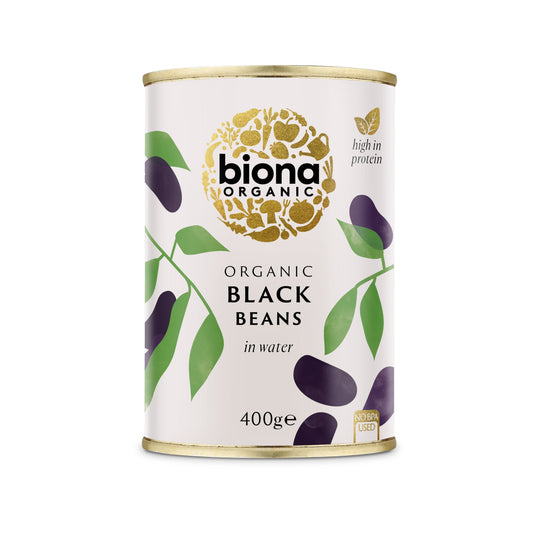 BIONA Organic Black Beans                Size - 6x400g