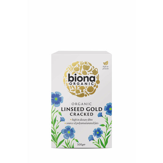 BIONA Organic Cracked Linseed Gold       Size - 6x500g