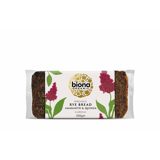 BIONA Organic Rye Amaranth/Quinoa Bread  Size - 6x500g