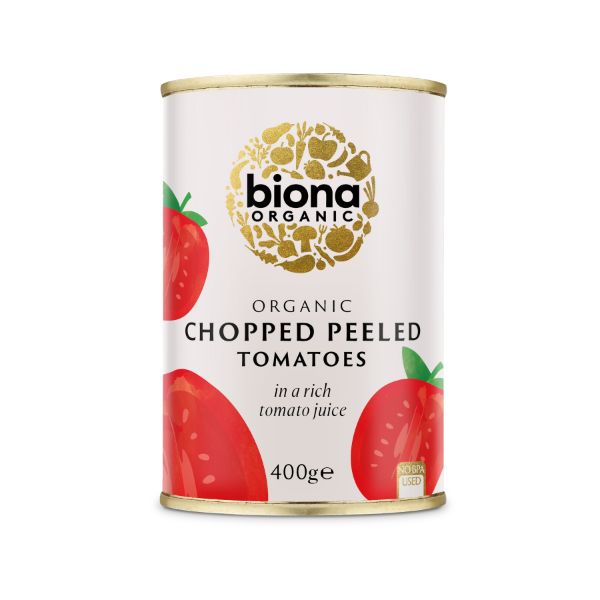 BIONA Organic Chopped Tomatoes           Size - 12x400g