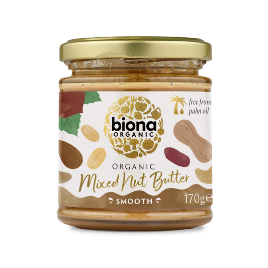 BIONA Mixed Nut Butter Organic     Size  6x170g