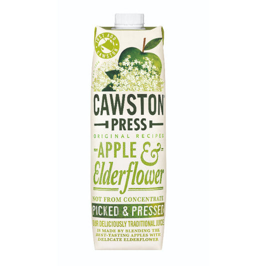 CAWSTON PRESS Pressed Apple & Elderflower Juice  Size - 6x1Ltr