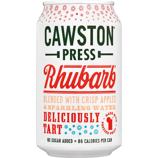 CAWSTON PRESS Sparkling Apple & Rhubarb Can      Size - 24x330ml