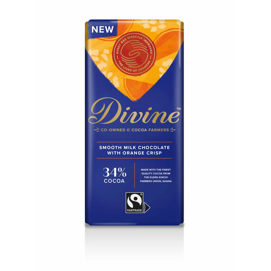 DIVINE  34% Milk Chocolate Orange Crisp