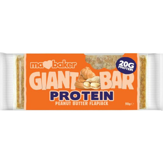 MA BAKER Peanut Butter Protein Giant Bar    Size - 12x90g