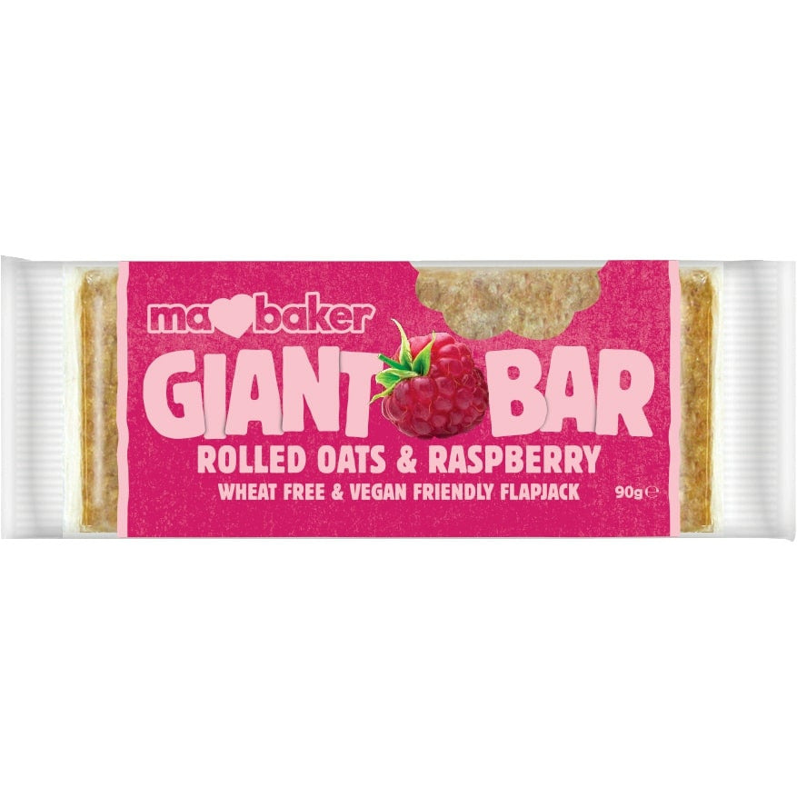 MA BAKER Giant Bar Raspberry                Size - 20x90g