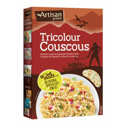 ARTISAN GRAINS Tricolour Couscous Grain           Size - 6x200g