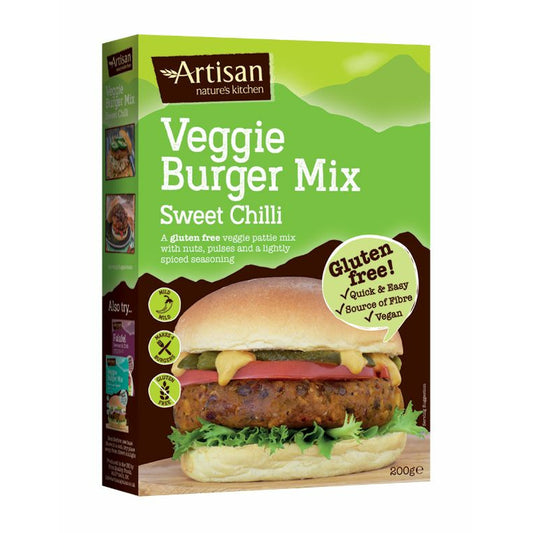 ARTISAN GRAINS Sweet Chilli Veggie Burger Mix     Size - 6x200g