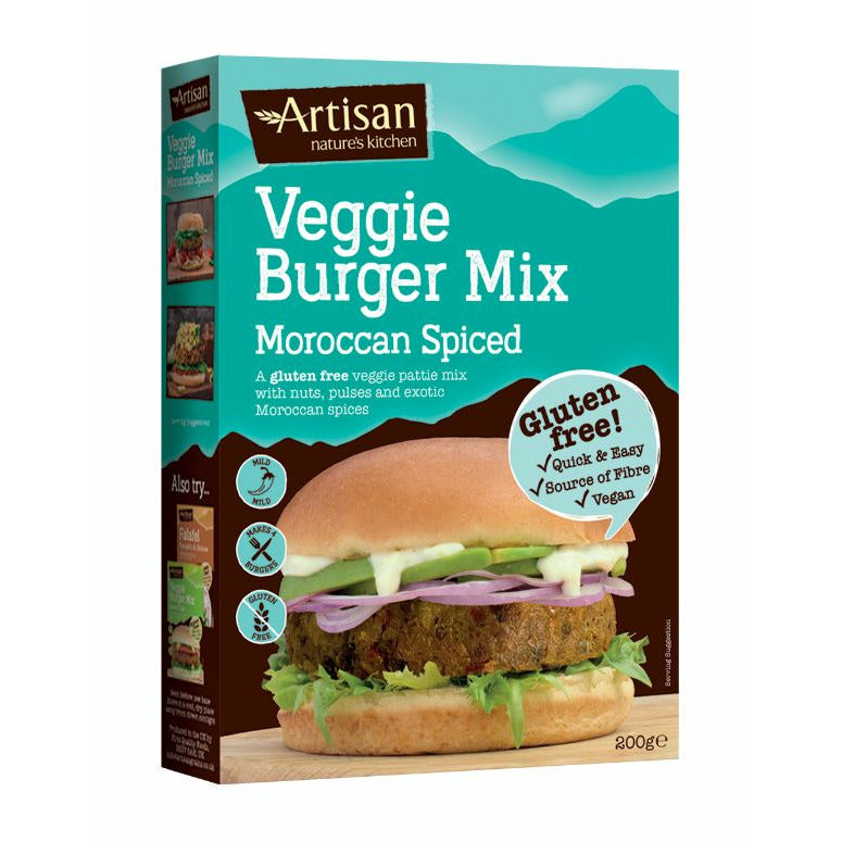 ARTISAN GRAINS Moroccan Spiced Veggie Burger Mix  Size - 6x200g