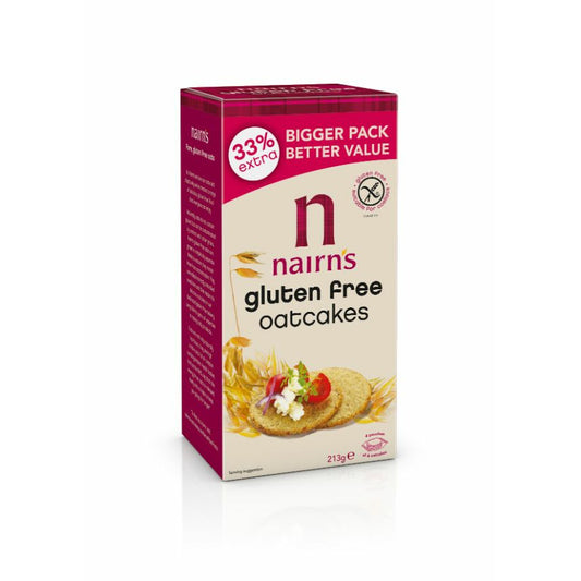 NAIRNS Gluten Free Oatcakes               Size - 8x213g