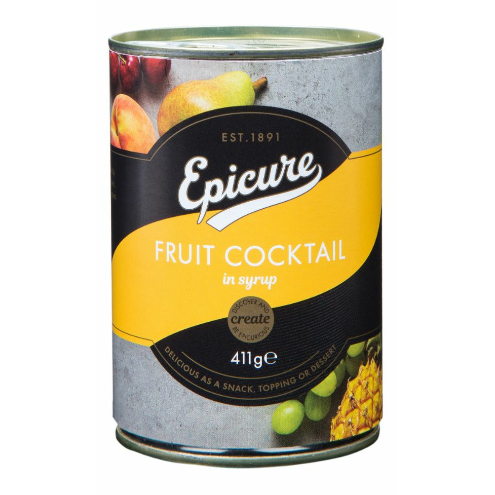 EPICURE Fruit Cocktail in Syrup            Size - 12x411g