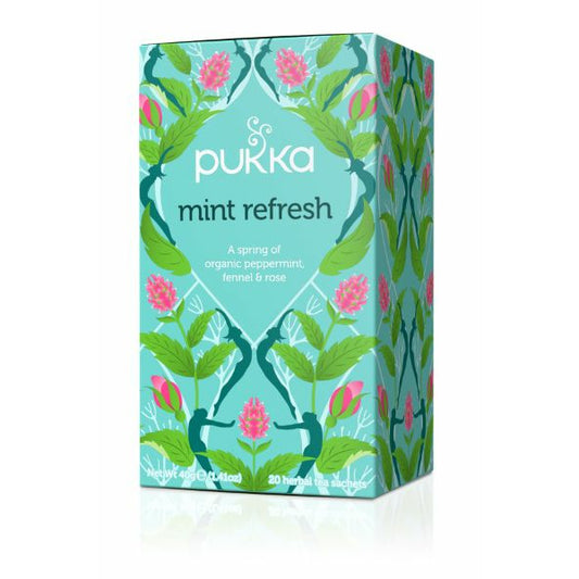 PUKKA HERBS C/F Mint Refresh Org Herbal Tea    Size - 4x20's