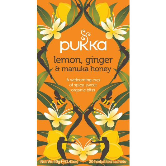 PUKKA HERBS C/F Lemon, Ginger & Manuka Honey O Size - 4x20's