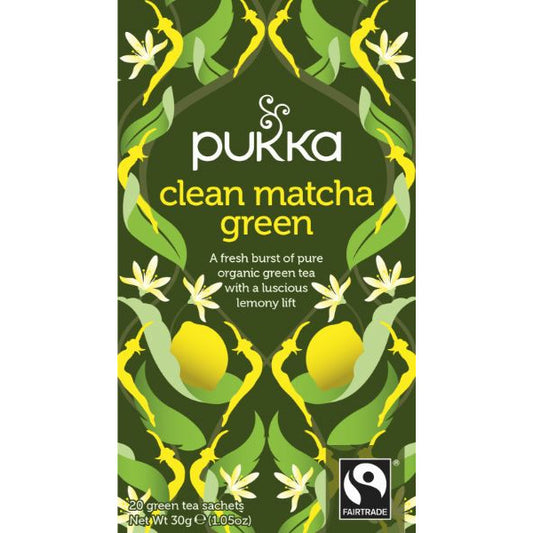 PUKKA HERBS Clean Matcha Green Org Tea         Size - 4x20's