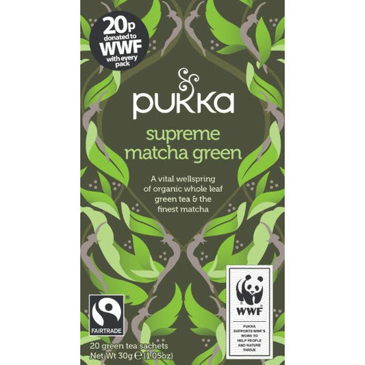 PUKKA HERBS Supreme Green Matcha Org Tea       Size - 4x20's