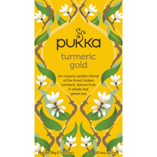 PUKKA HERBS C/F Turmeric Gold Org Herbal Tea   Size - 4x20's
