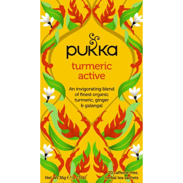 PUKKA HERBS C/F Turmeric Active Org Herbal Tea Size - 4x20's