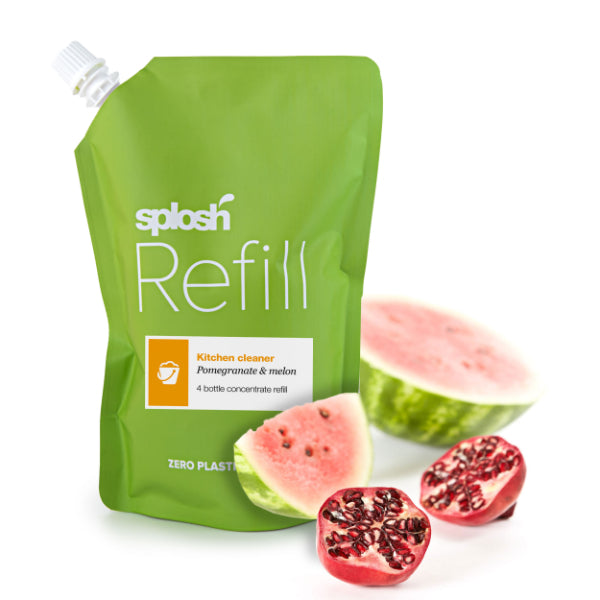 SPLOSH Kitchen cleaner refill - pomegranate & melon     Size  6x400ml