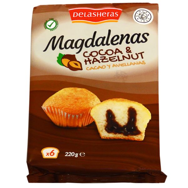 DE LASHERAS Chocolate Magdalenas               Size - 16x220g