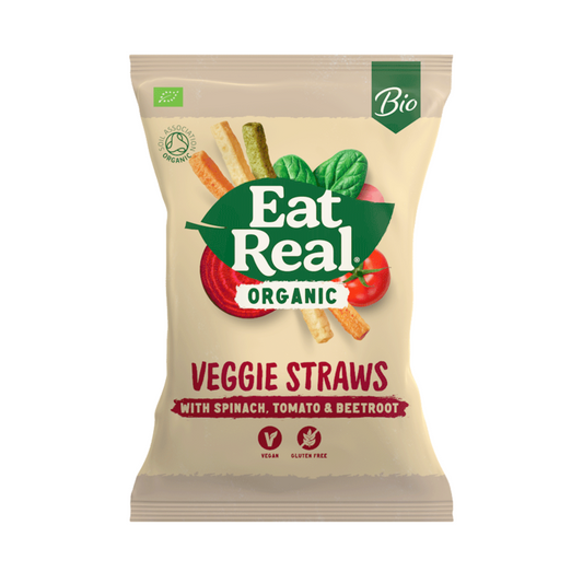 EAT REAL ORGANIC VEGGIE STRAWS            Size - 10x100g
