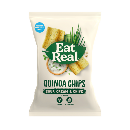 EAT REAL Quinoa Sour Cream & Chive                  Size - 10x80g